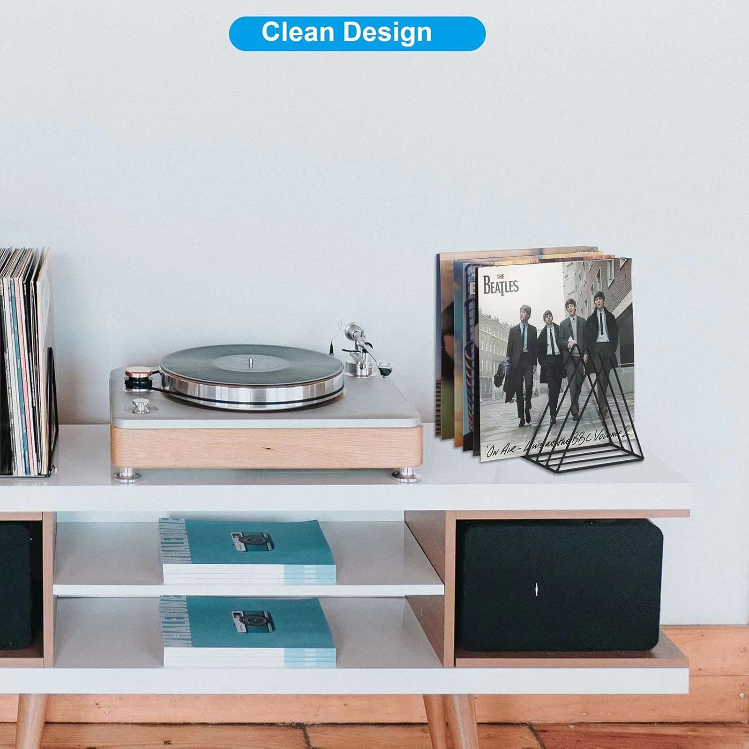 9 Slot Vinyl Record Holder, Tr - Magazine Holder Rack recensione e prezzo