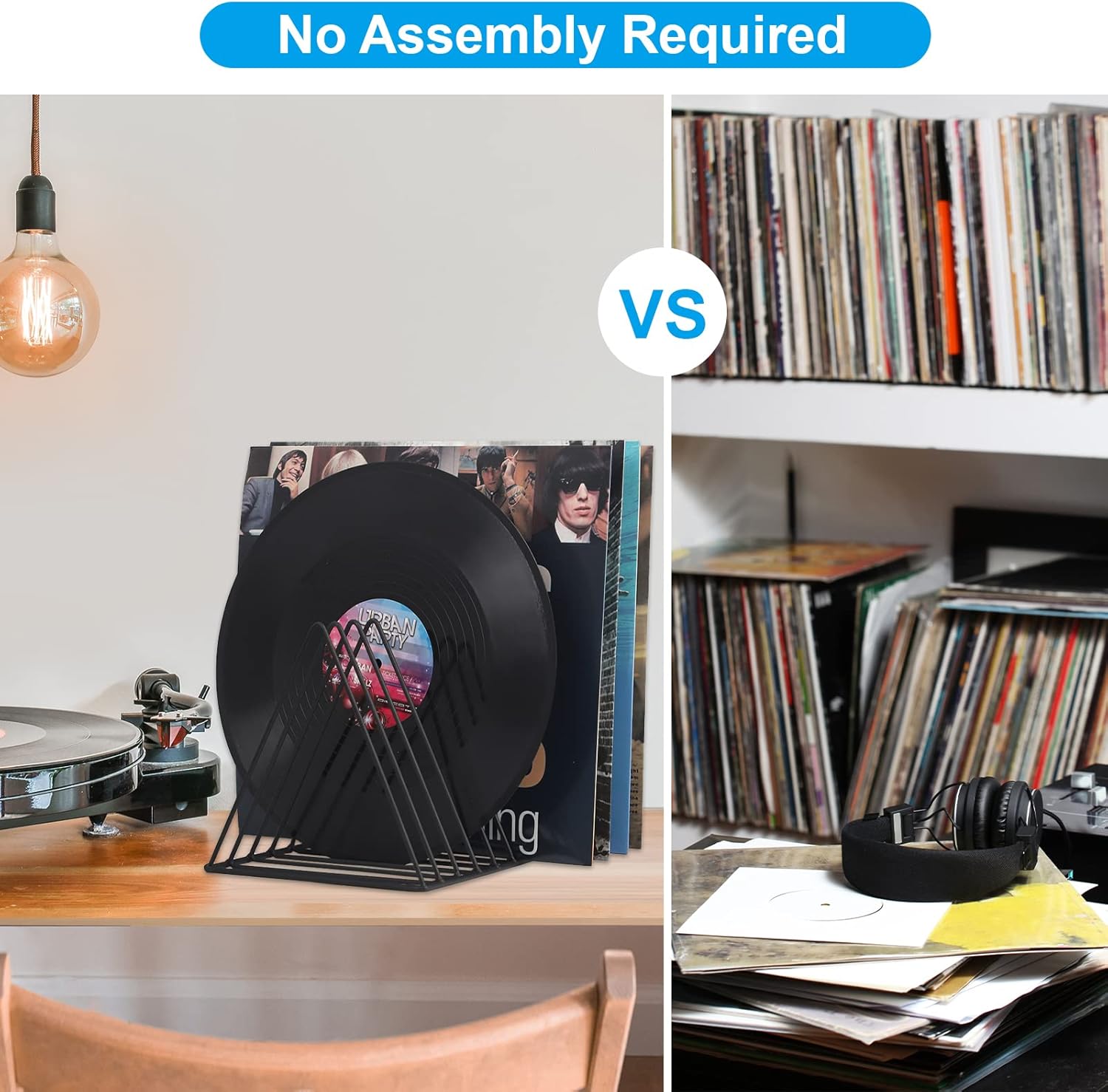 9 Slot Vinyl Record Holder, Tr - Magazine Holder Rack recensione e prezzo