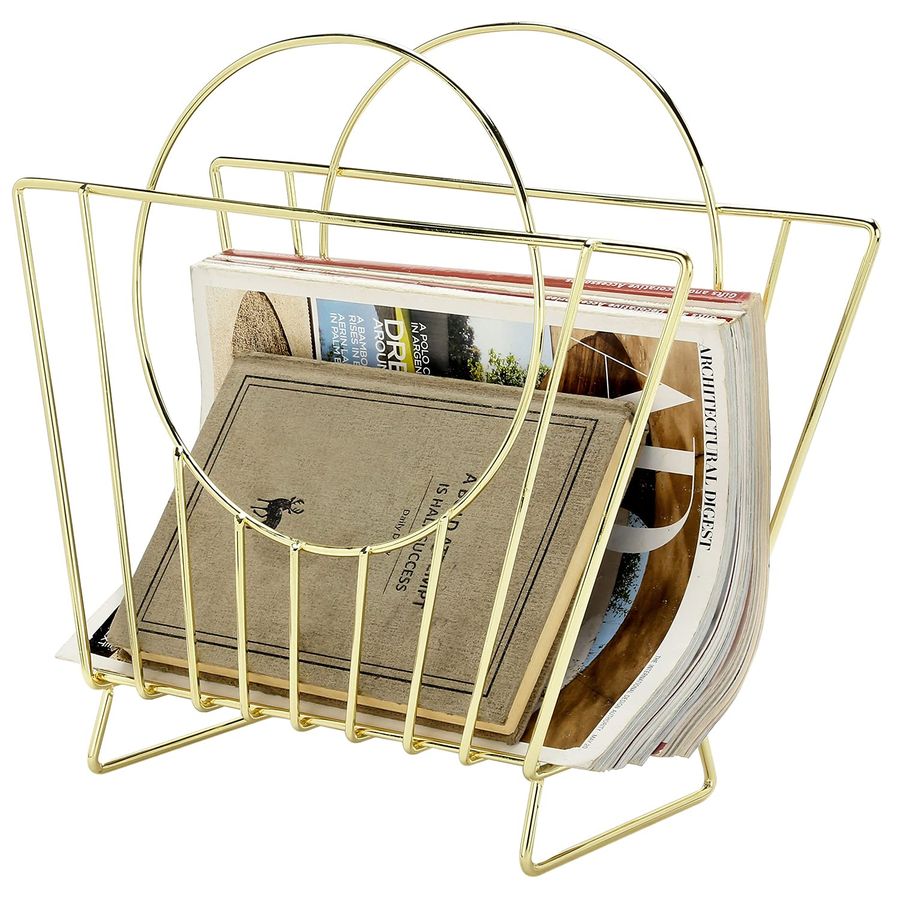 MidCentury Brass Plated Metal  - Magazine Holder Rack recensione e prezzo