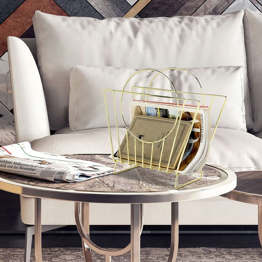 MidCentury Brass Plated Metal  - Magazine Holder Rack recensione e prezzo