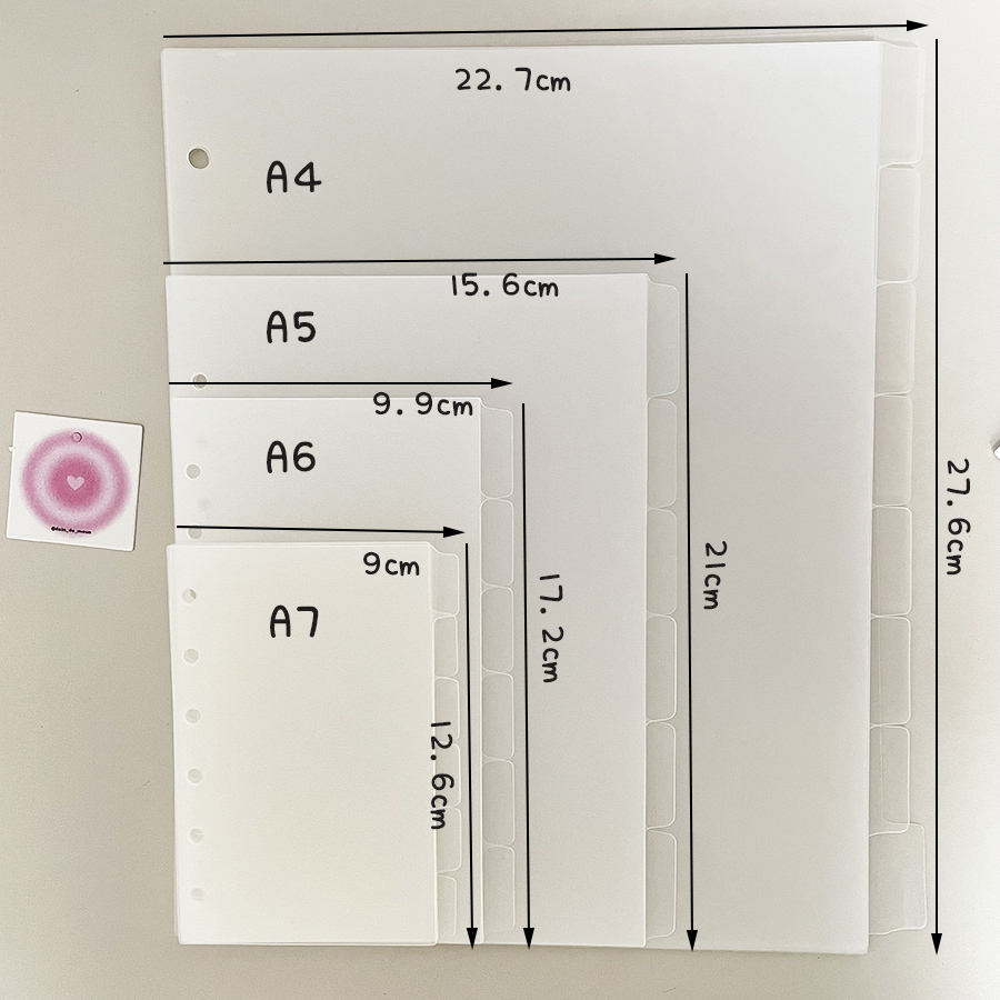 A4/A5/A6/A7 Ring Seperator Pag - Binder A4 Lever recensione e prezzo