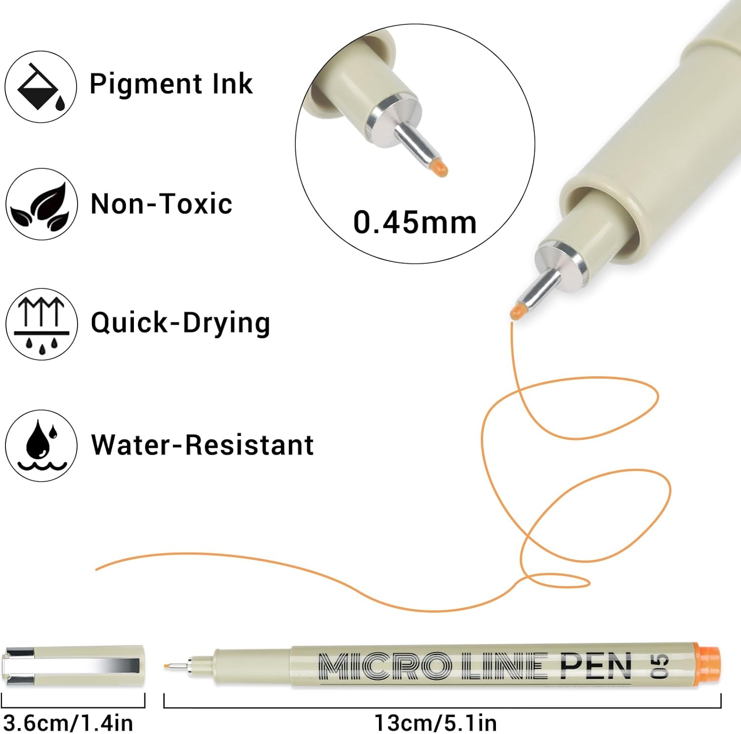 12 Colored Micro Pens 0.5mm, F - Archive Box Set recensione e prezzo