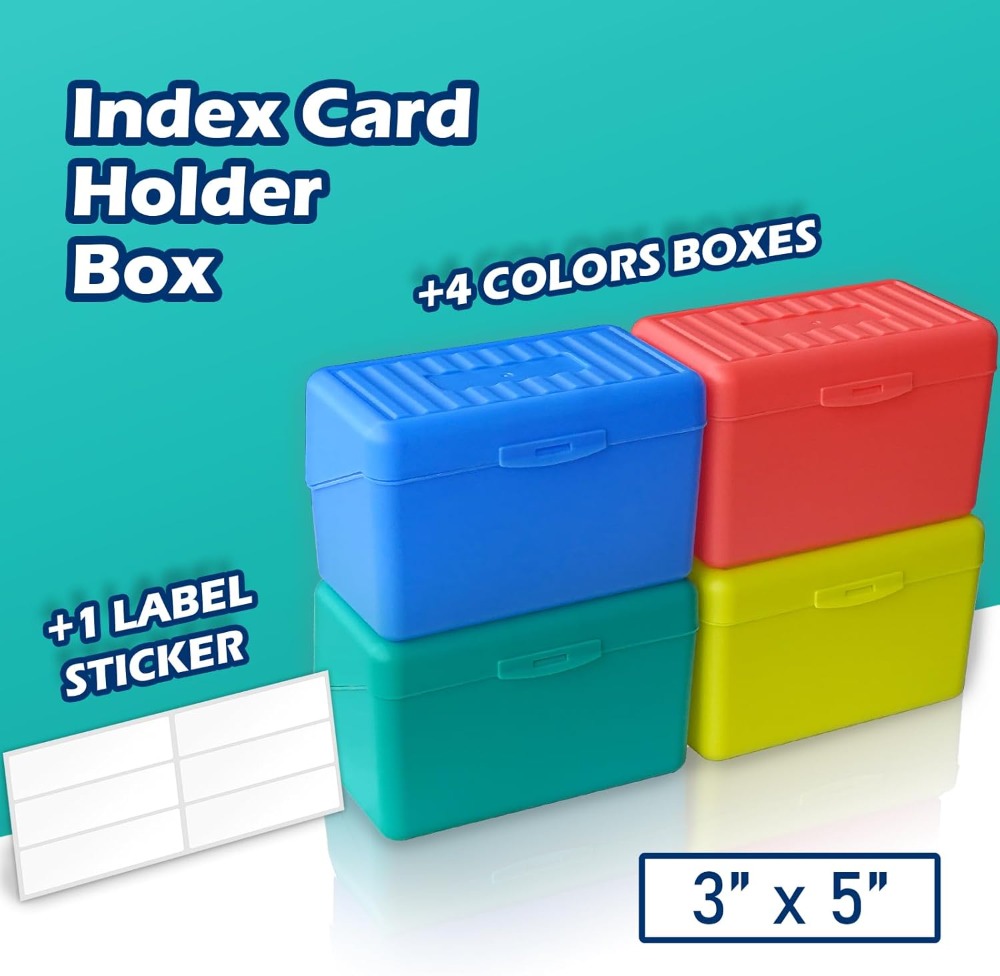 Olivo Index Card Holder Box 3x - Card Index Box recensione e prezzo