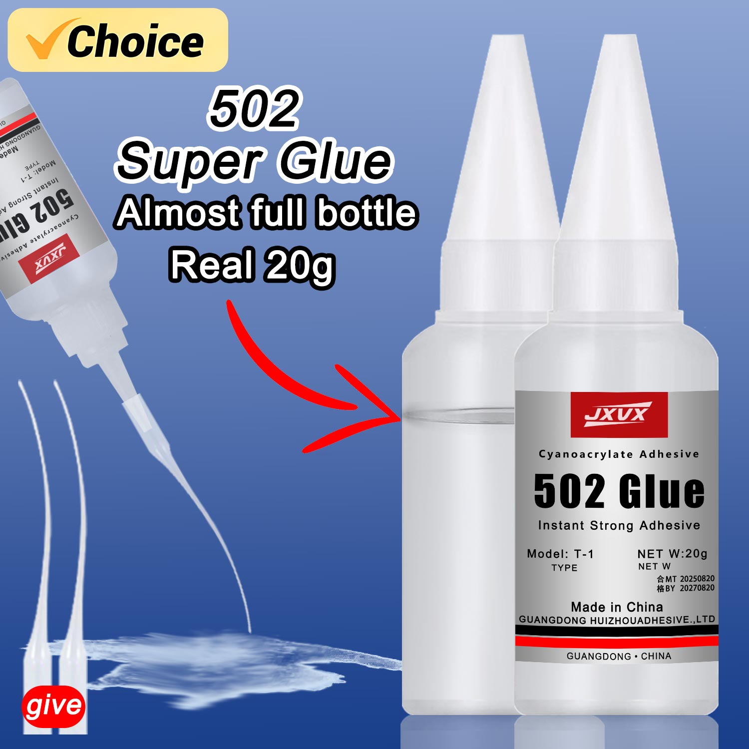 Net Weight 20g 502 Super Glue  - Book Weight Glass recensione e prezzo