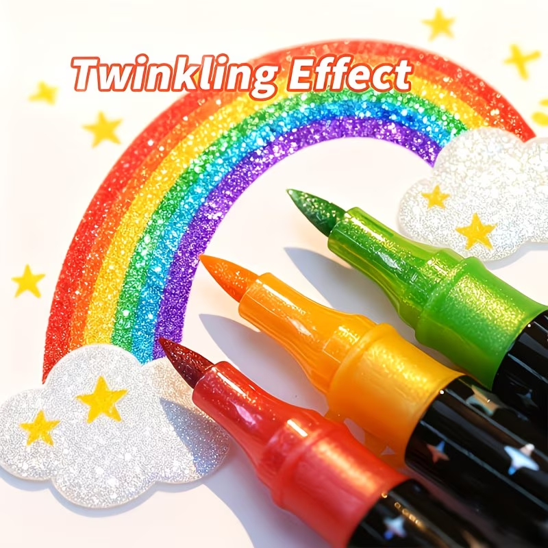 24 Colors Double Head Glitter  - Correction Pen Fine recensione e prezzo