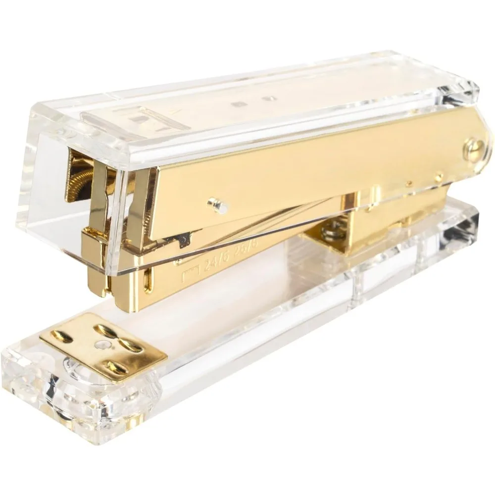 Compact Clear Acrylic Gold Sta - Stapler Half Strip recensione e prezzo
