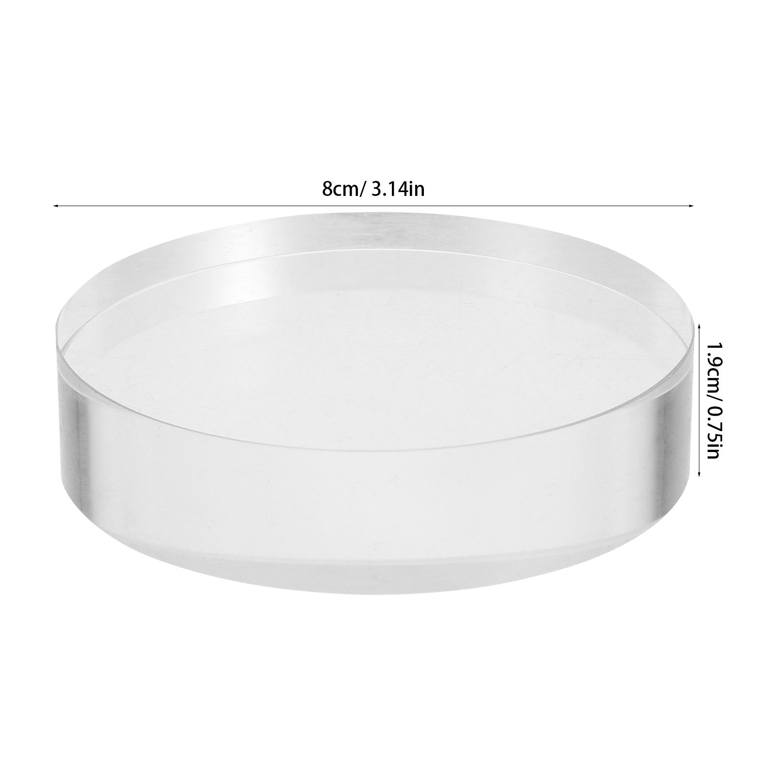 2Pcs Clear Round Crystal Glass - Book Weight Glass recensione e prezzo