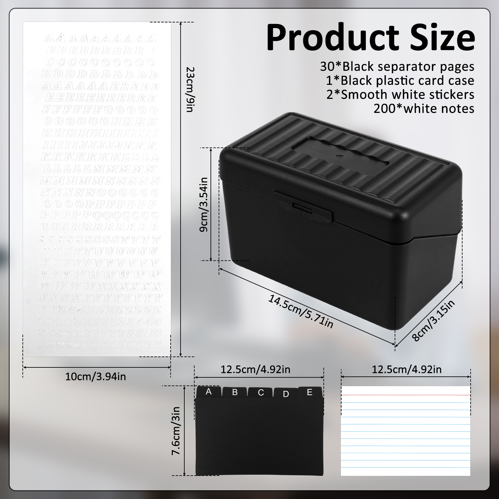 1 Set Index Card Organizer Box - Card Index Box recensione e prezzo