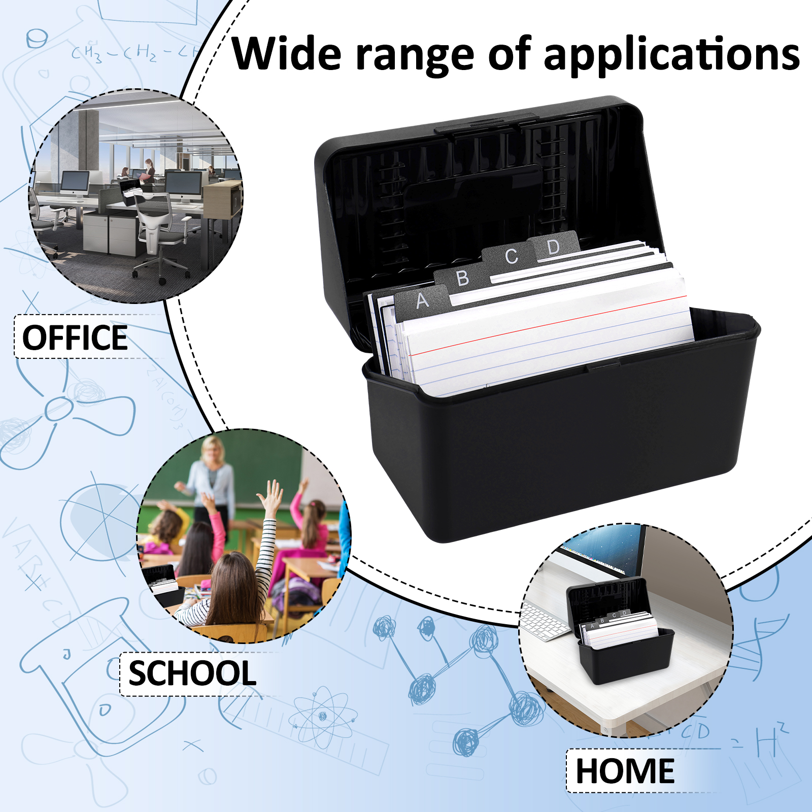 1 Set Index Card Organizer Box - Card Index Box recensione e prezzo