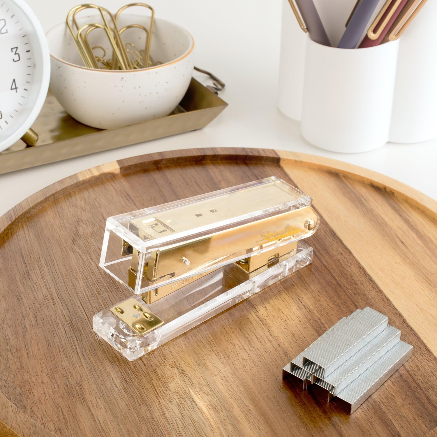 Clear Acrylic Gold Stapler, 20 - Stapler Half Strip recensione e prezzo